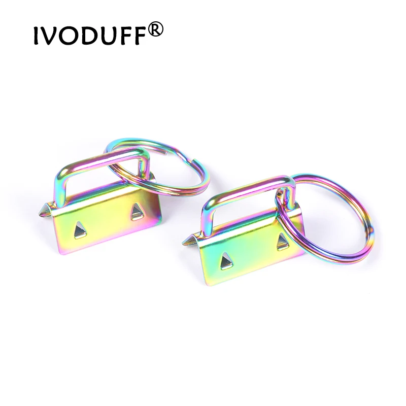 

Key fob Hardware For Bag Strap, Metal Rainbow Color Key Fob Hardware 1 INCH