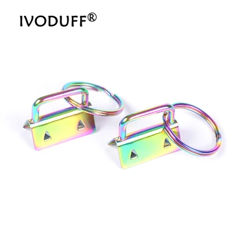 

Key fob Hardware For Bag Strap, Metal Rainbow Color Key Fob Hardware 1 INCH