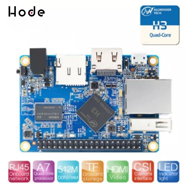 

Мини-компьютер Orange Pi One H3 + 5V 3A, 512 МБ, четырехъядерный, с кабелем