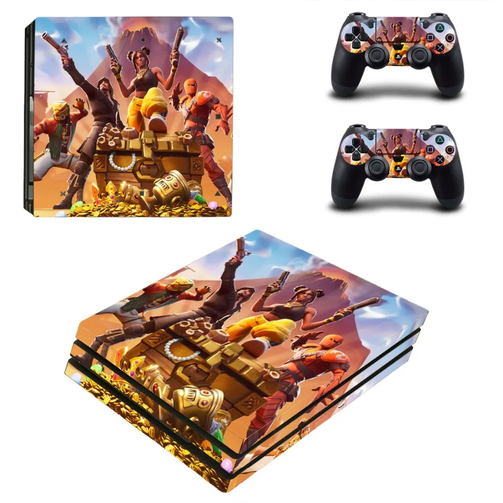 Red New PS4 Pro Stickers Play station 4 Skin Sticker Decals For PlayStation 4 PS4 Pro Console and Controller Skins Vinyl - Color: Red
