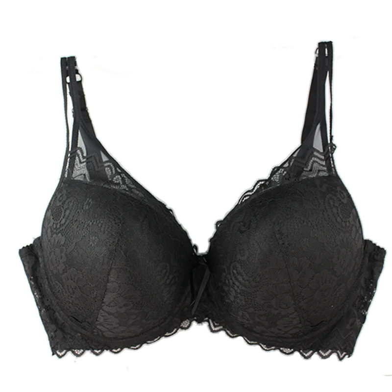 Women Lace Sexy Push Up Bra Bralette Underwear Lingerie Crop Top Female Brassiere Wireless Bra Plus Size 36-40DD-DDD-E