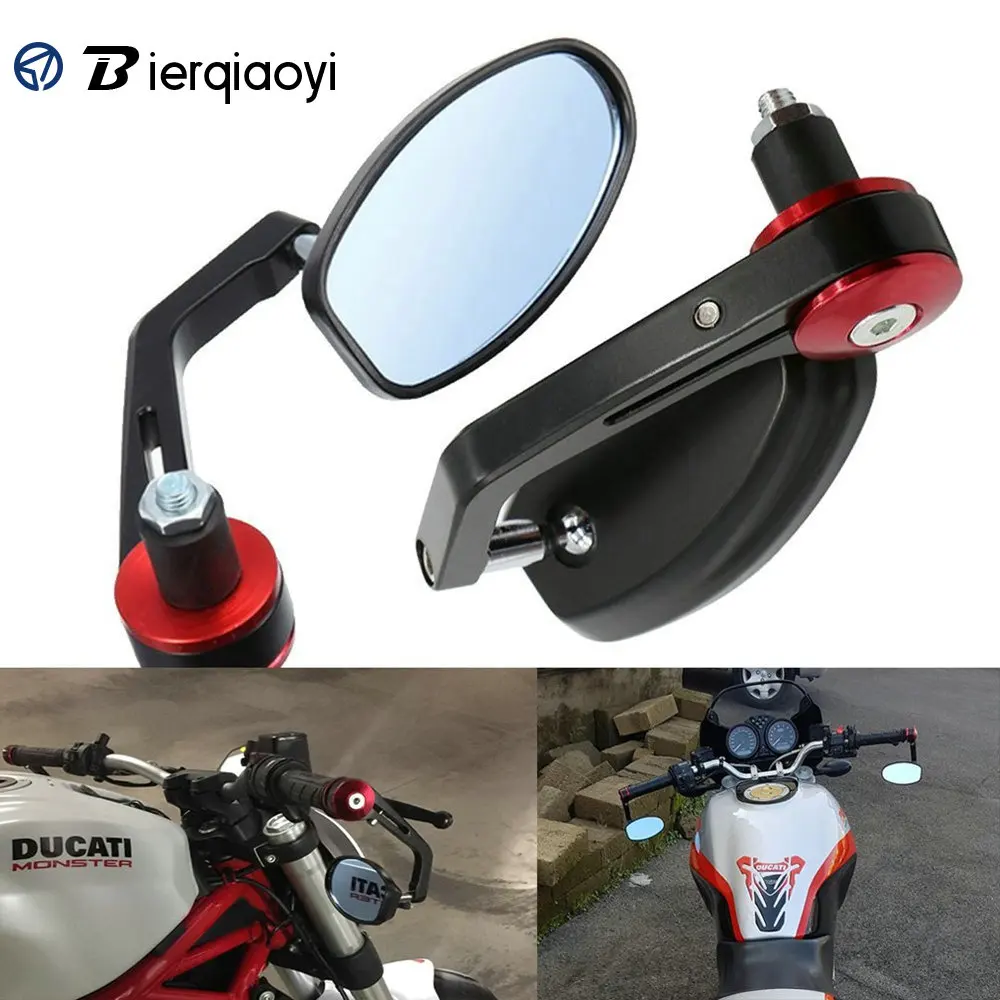 

For Yamaha Universal 7/8" Round Moto Mirror Handlebar Rearview Mirror Motorcycle Rearview Mirror Side View Mirrors for Kawasaki