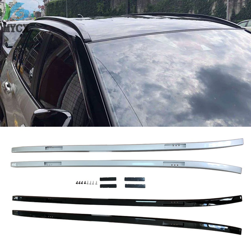 

New Silver Roof Rack Rails Bars Luggage Carrier For Toyota RAV4 RAV 4 2019-2020 2pcs