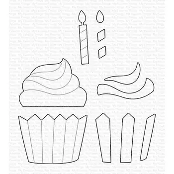 

New Dies 2020 Metal Cutting Dies Birthday Cake photo album Scrapbooking Stencil Die Cuts Card Making