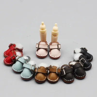 US $7.92 2.3cm mini shoes for obitsu OB11 BJD 11CM dol Cute sports shoes ball joint doll Handmade leather sh