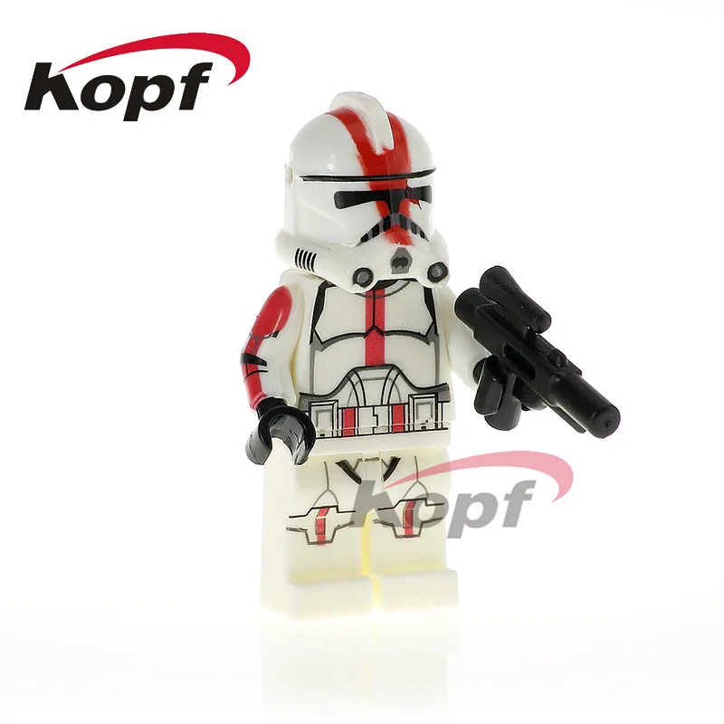 Building Blocks Single Sale Plastic Trooper Single Sale Model Army Military Trooper Han Solo Yoda Toys for children PG776 - Цвет: PG771 Without Box