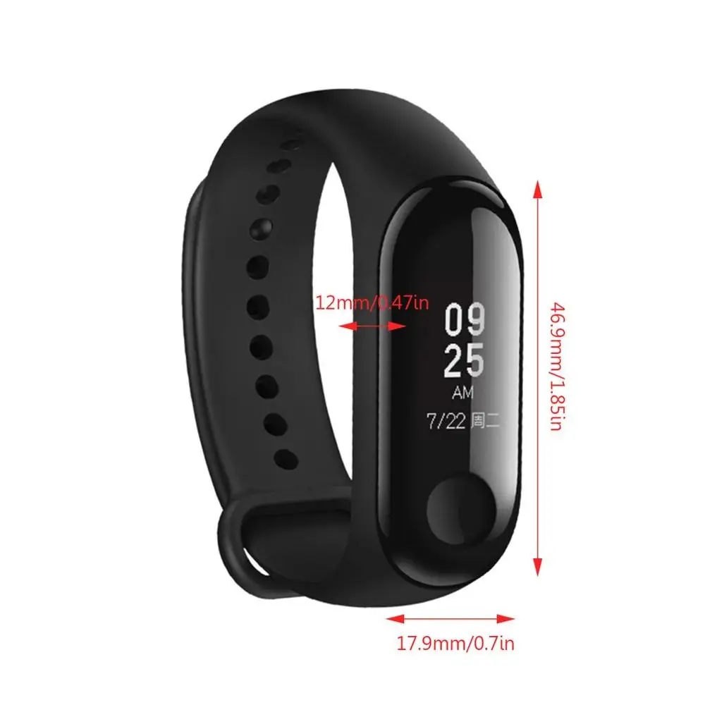 TestOriginal Xiaomi mi Band 3 Смарт Браслет фитнес браслет сенсорный экран OLED сообщение время