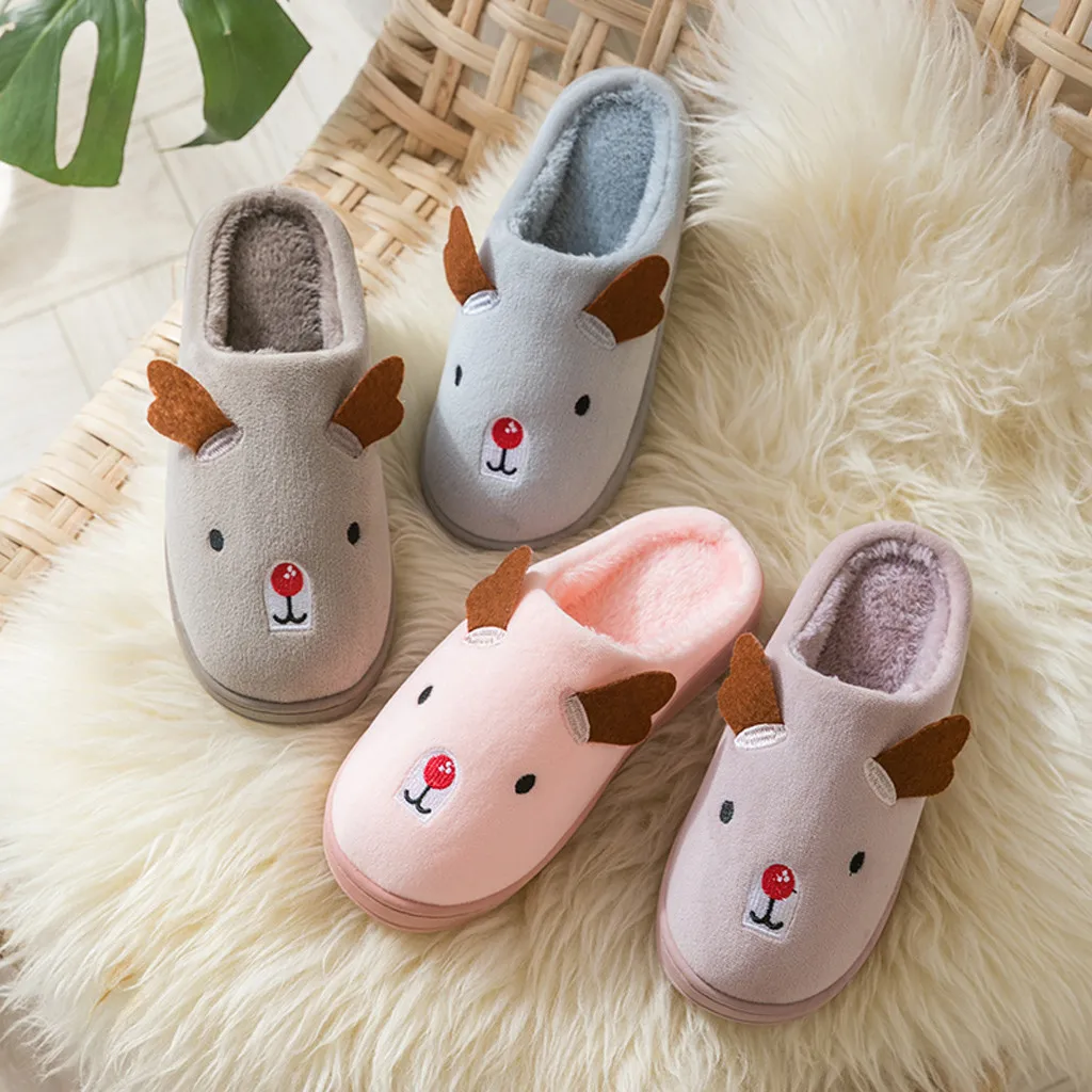 SAGACE/женские и мужские зимние домашние тапочки Новинка хлопковые нескользящие с