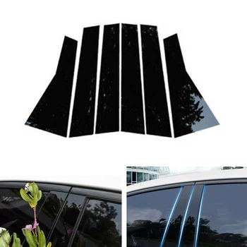 

6pcs Decorative Strip Set Nano PC plastic Pillar Accent For Honda CRV 2012-2016