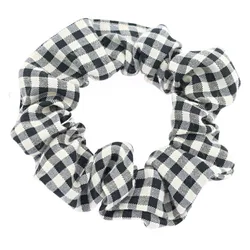 Refreshing Plaid Scrunchies - Check Design Elastic Hair Bands & Accessories (1)