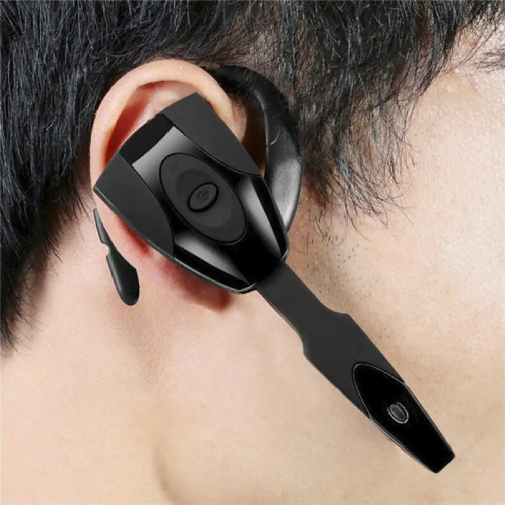 1Pc Ear Hook Wireless Bluetooth 4.0 Earphone Handsfree Call Headphone with Mic