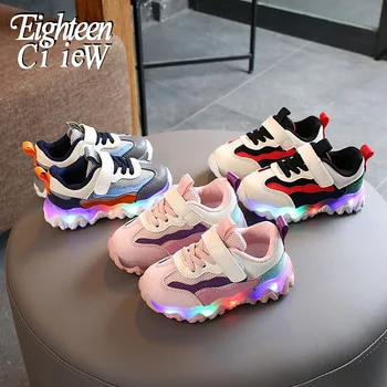 

2020 New Boys Girls Lighted Sneakers Children's Led Shoes Glowing Shoes for Kid Sneakers Boys Baby Sneakers with Luminous Sole