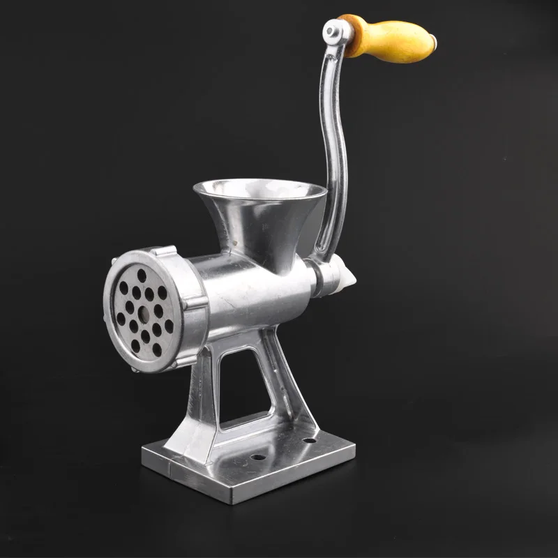 

Wiilii Manual Meat Grinder Mincer Pasta Maker Meat Slices Aluminum Alloy Noodles Grinding Machine Dishes Handheld Making Gadgets