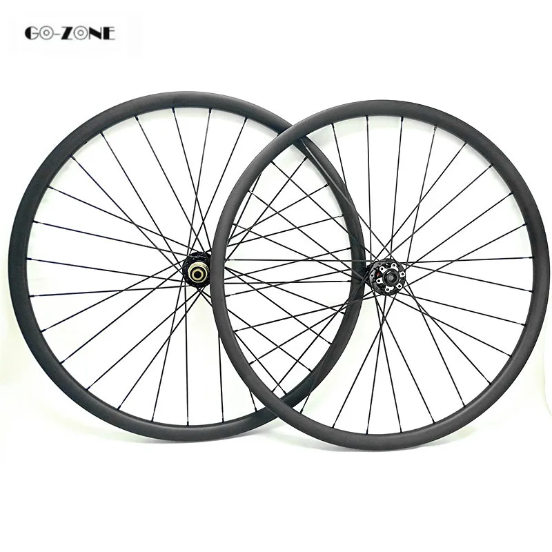 Go-zone 29er mtb карбоновые колеса XC 30x30 мм бескамерные диски для горного велосипеда колеса novatec D791SB D792SB 100x15 142x12 колесная пара
