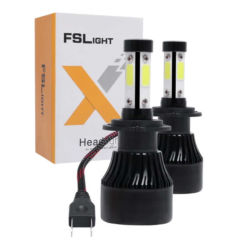

JYJC Car LED Headlight H7 Cold White 6500K COB Led Lighting 36W 8000Lm IP67 Aluminum High Quality