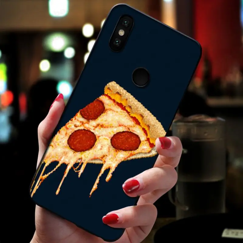 Cat eating Pizza food