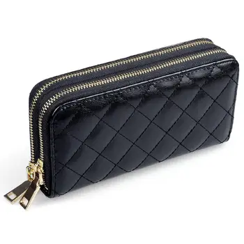 

Top qualit Women genuine leather wallet and purses large capacity long handbags luxury designer card holder louis phone wallet