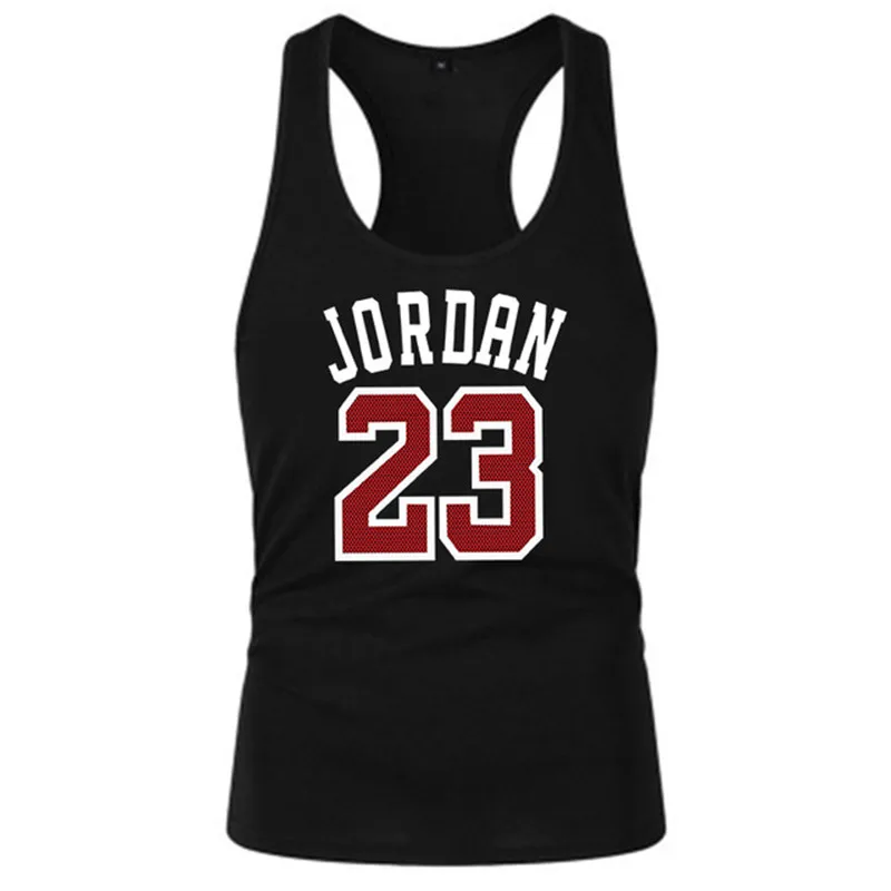Хит продаж летняя брендовая одежда Jordan 23 Мужской жилет из хлопка с принтом