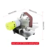 110V/220V Polishing Grinding Machine Cutter Edges Sharpener Multifunctional Grinder Mini Electric Belt Sander 7 speed Adjustable 4