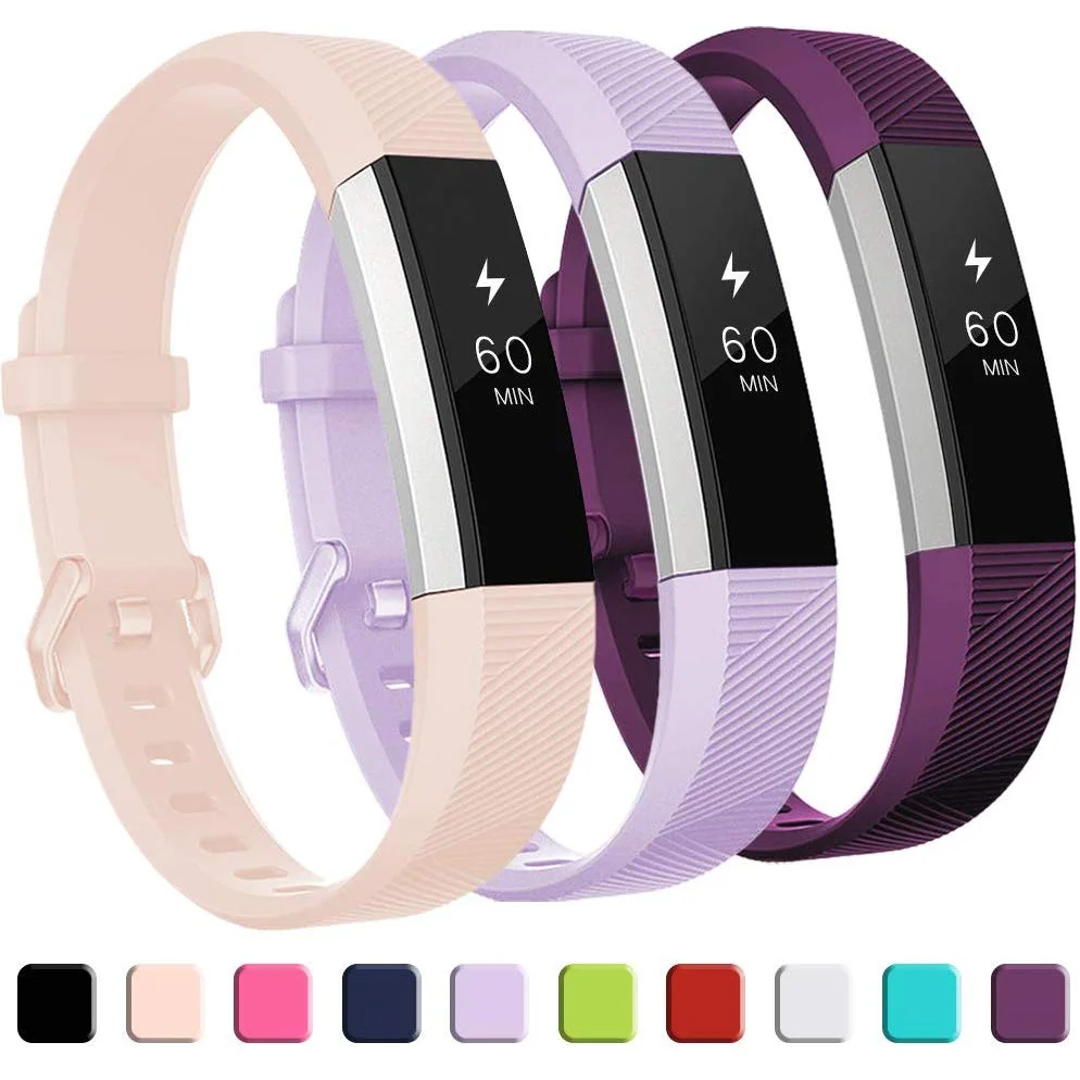 High Quality Soft Silicone Secure Adjustable Band for Fitbit Alta HR Band Wristband Strap Bracelet Watch Replacement Accessories