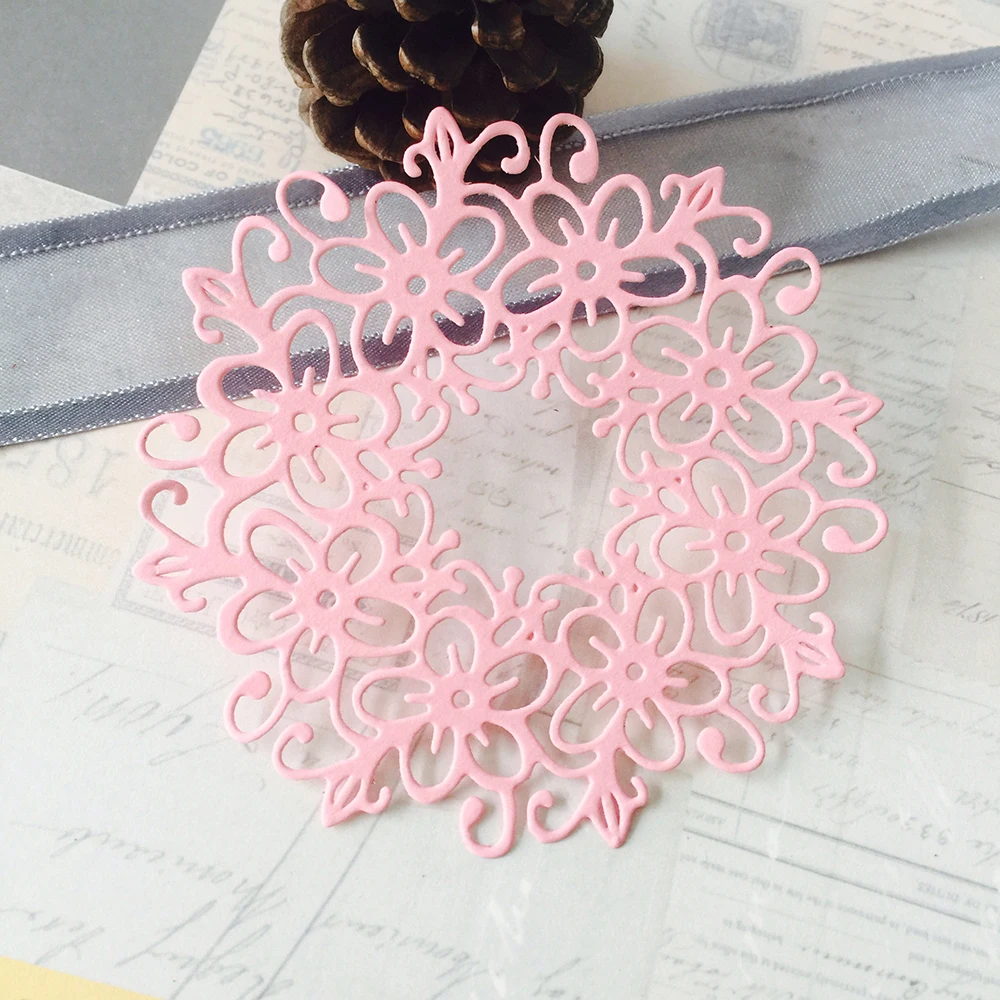 

Gowing Lace Flower Stitched Metal Cutting Dies For DIY Dies Scrapbooking Photo Album Craft Dies Embossing Stencil Metal Dies
