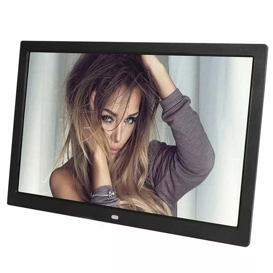 Free shipping 15 Inch 1280 x 800 / 16:9 LED Widescreen Suspensibility Digital Photo Frame with Holder& remote control