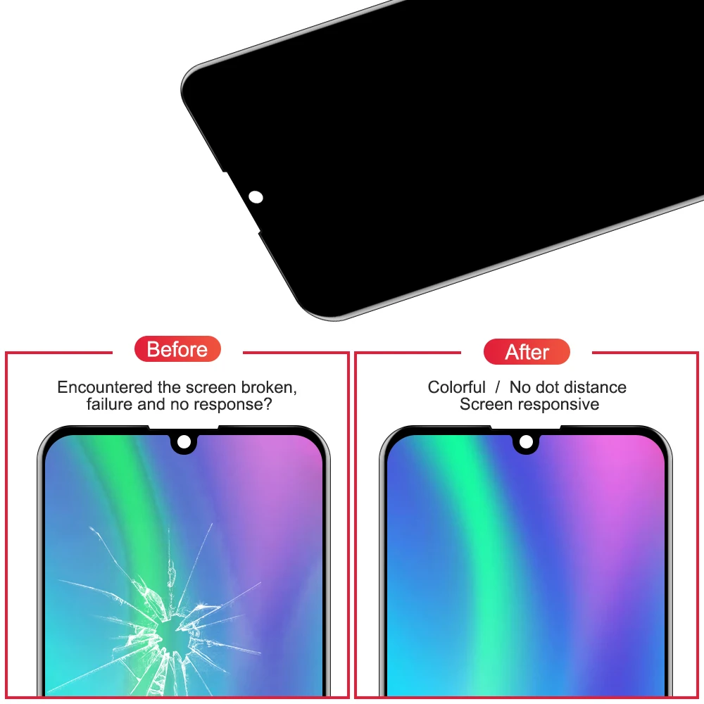 Для 6,2" huawei P Smart ЖК-экран+ сенсорная панель дигитайзер Замена для huawei Enjoy 9S дисплей