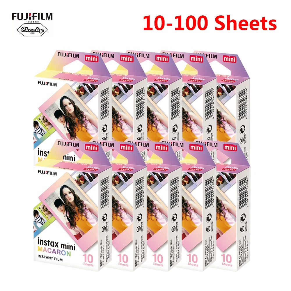 Пленка Fujifilm Instax mini 9 для Instant Camera 7 8 25 50s 70 90 sp-1 10-100 листов принтер макарон |