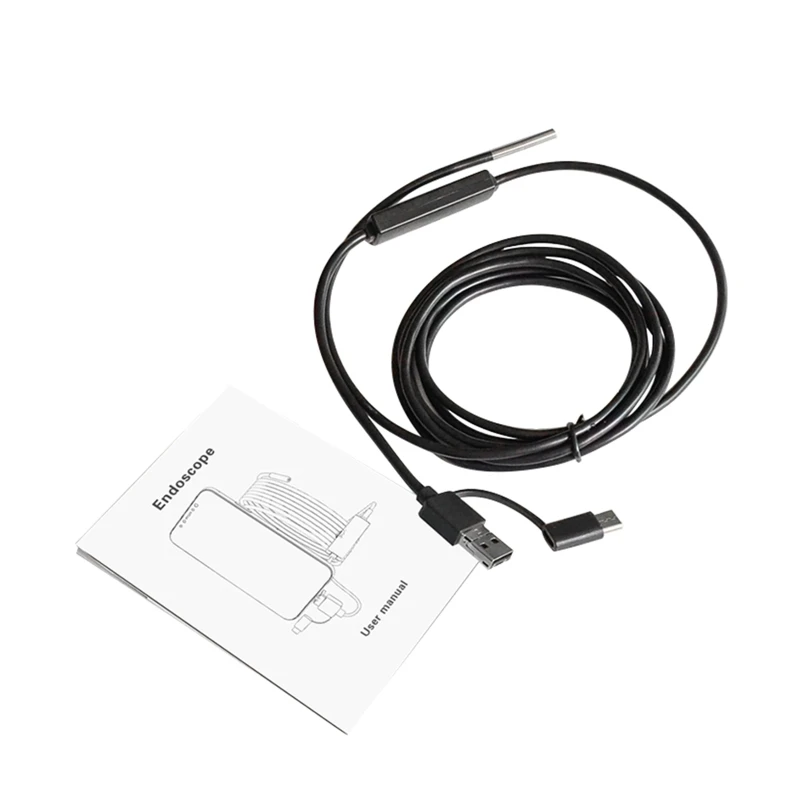 Endoscope Usb 720p Caméra Endoscopique Sonde Étanche Ip67 De 5,5mm