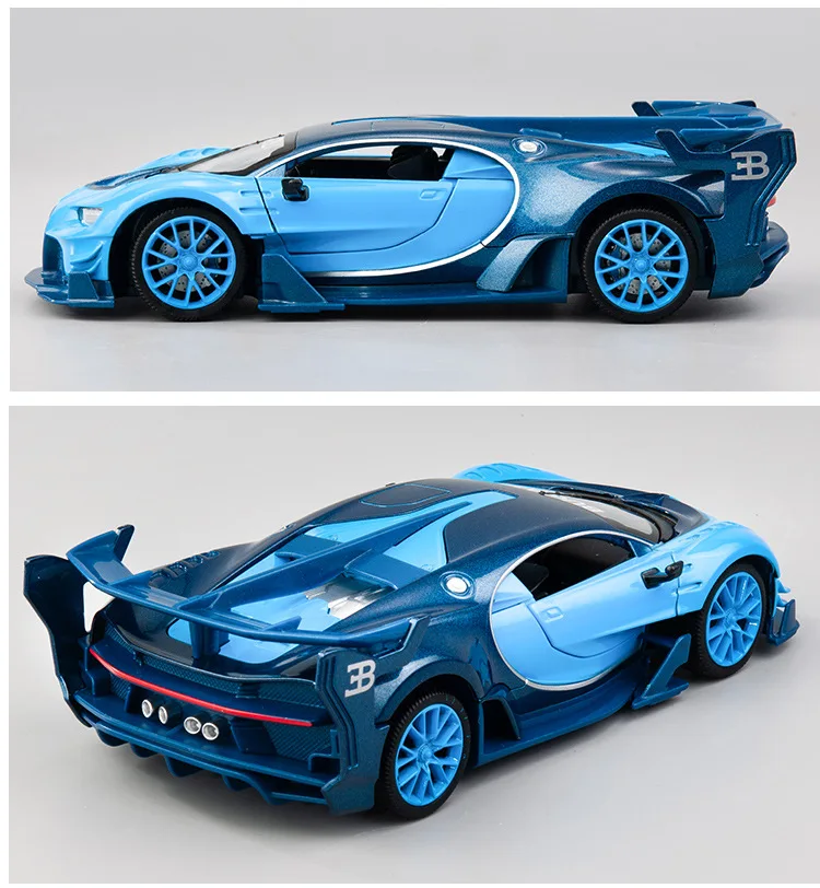1/24 пропорция моделирование сплава Bugatti автомобиль GT сплав модель автомобиля игрушка украшение автомобиля откатные открытые двери детский подарок на день рождения
