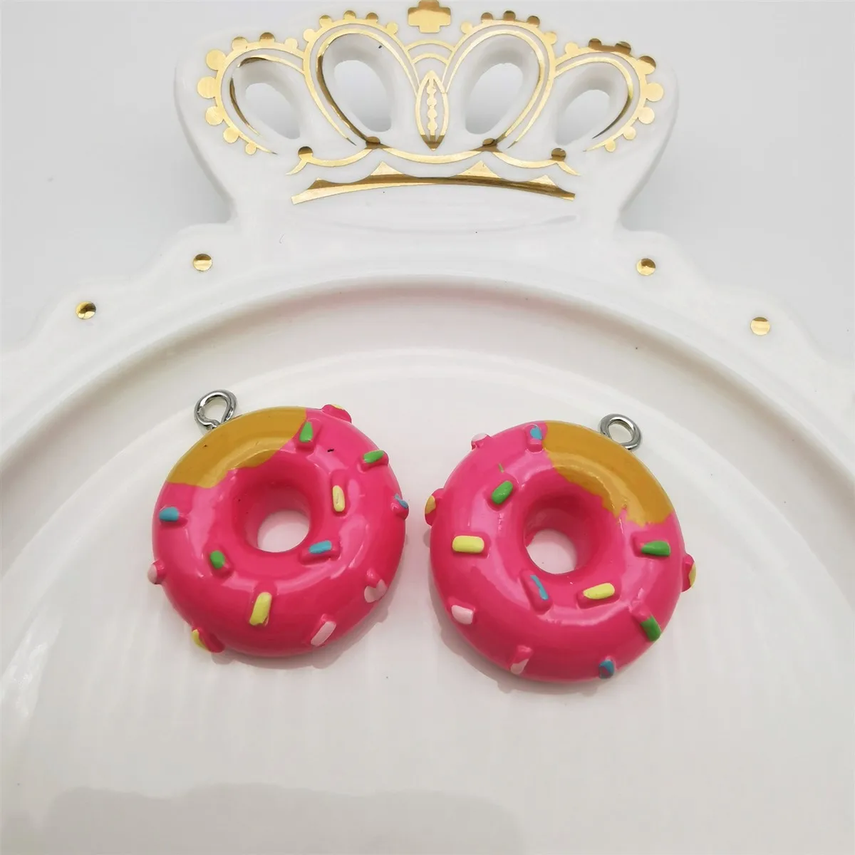 10 шт. смолы Kawaii домашний кукольный домик аксессуары Миниатюрные Мини Конфеты Пончик кукла еда играть Декор кухонные игрушки
