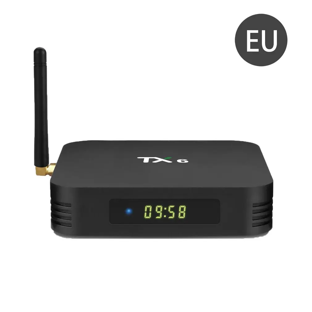 Домашняя ТВ-приставка TX6 Смарт проигрыватель аудиосигнала MP3 WMA WAV TF кардридер 5 В/2