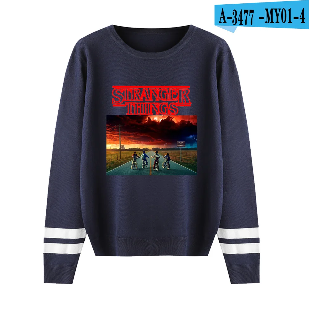 navyblue Необычные вещи свитер с круглым вырезом Мужская/Женская Скидка брендовая одежда вязаный свитер странные вещи о-образным вырезом розовый Повседневный свитер - Цвет: navyblue