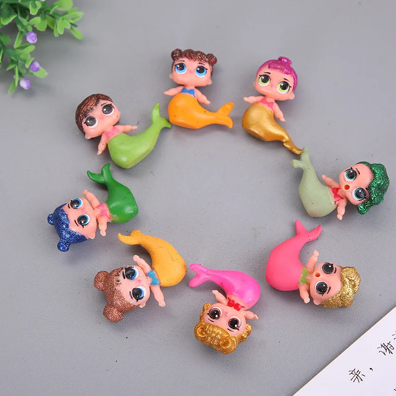 8Pcs/set L.O.L. SURPRISE! LOLs Dolls Toys for Girls DIY Surprise Mermaid Doll Little LIL sister with Shiny hair | Игрушки и хобби