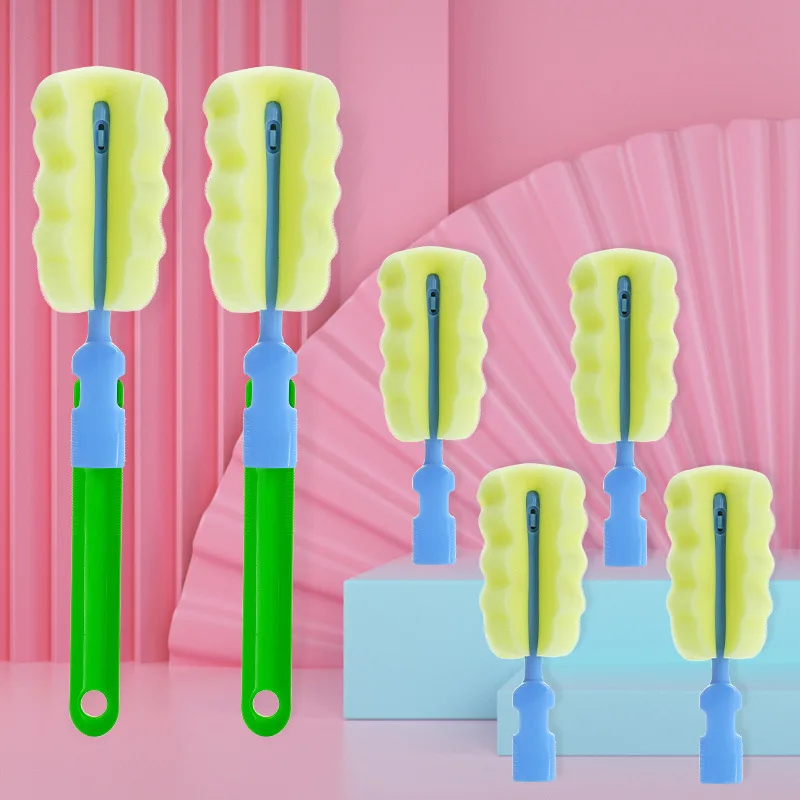 

Ying shi wei Feeding Bottle Brush Sponge Thick Cup Brush Feeding Bottle Brush Cleaning Brush Set Feeding Bottle Brush Brush Repl