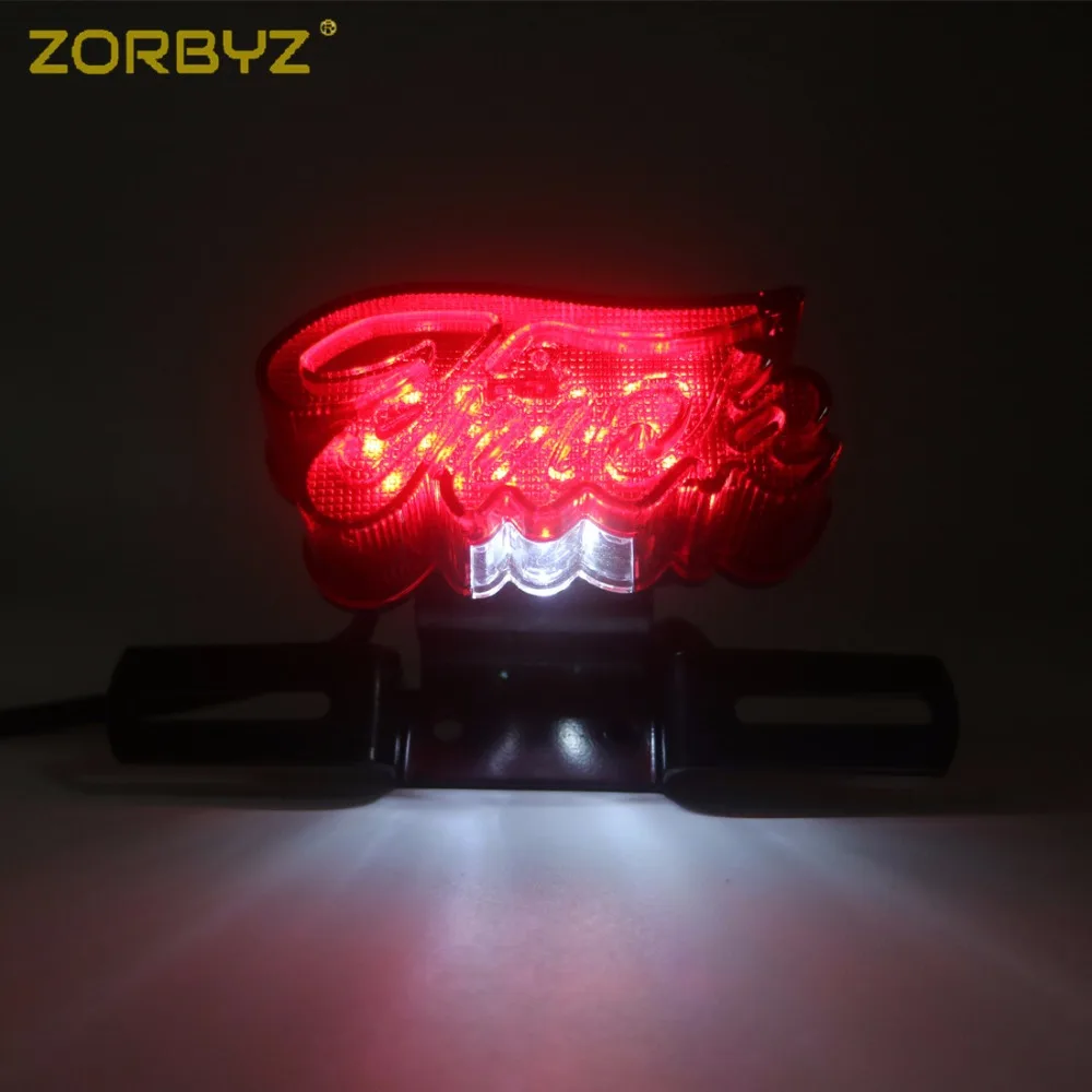 ZORBYZ светодиодный красный объектив задний стоп номерной знак Торшер для Harley Sportster Softail Chopper