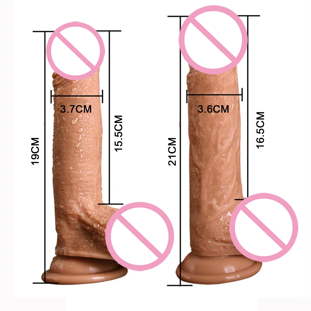 Супер мягкий реалистичный фаллоимитатор 8 дюймов с присоской для женщин ремешок