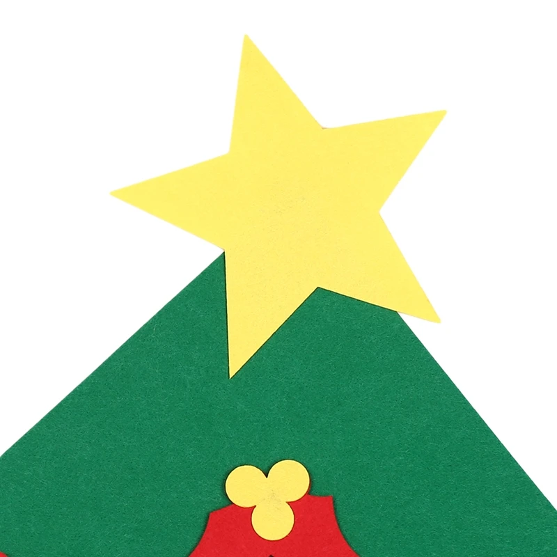 Горячие дети нетканые ремесленные игрушки Дети DIY Войлок Рождественская елка с орнаментом Дети искусство ремесла DIY игрушки Рождественский подарок для детей