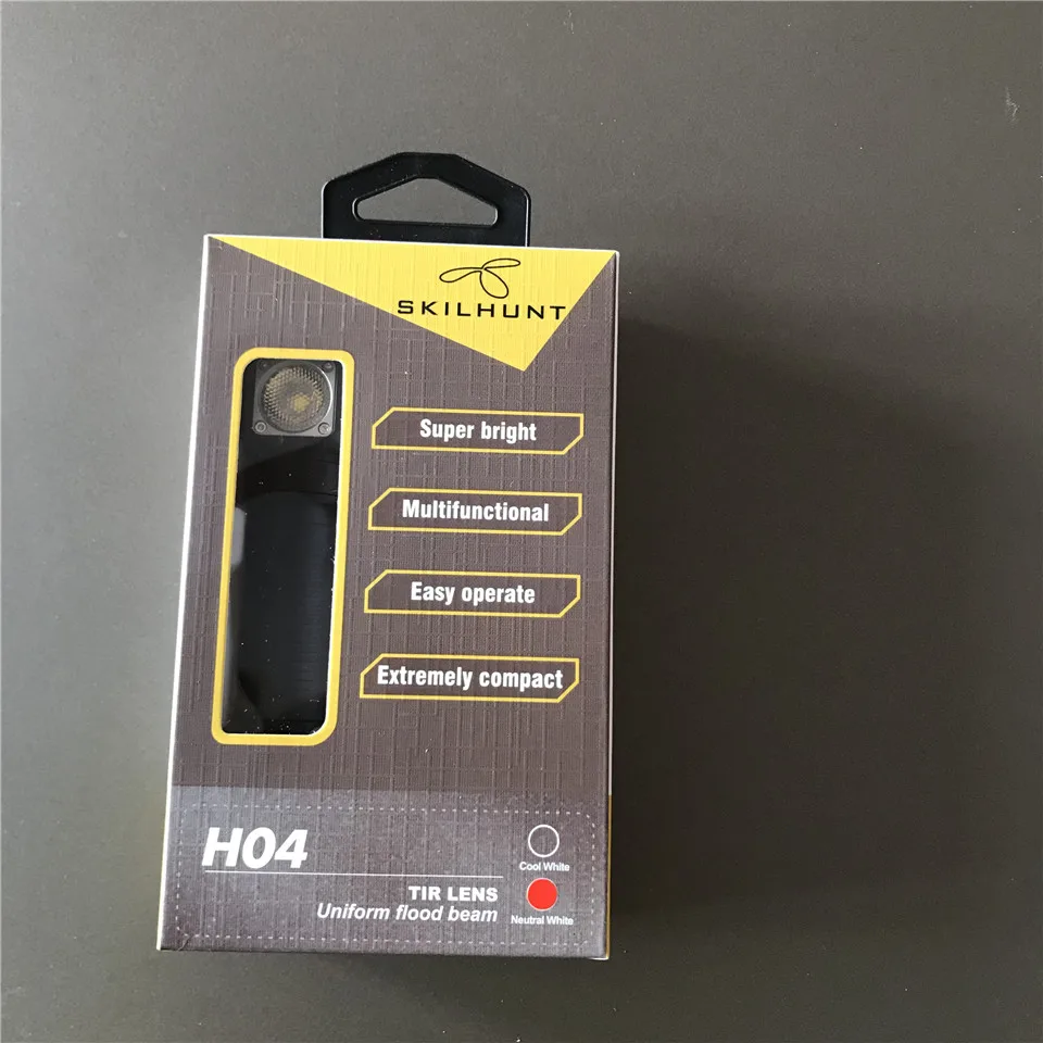 Налобный фонарь Skilhunt H04 H04R H04F Cree светодиодный фонарик с двумя настраиваемыми UI
