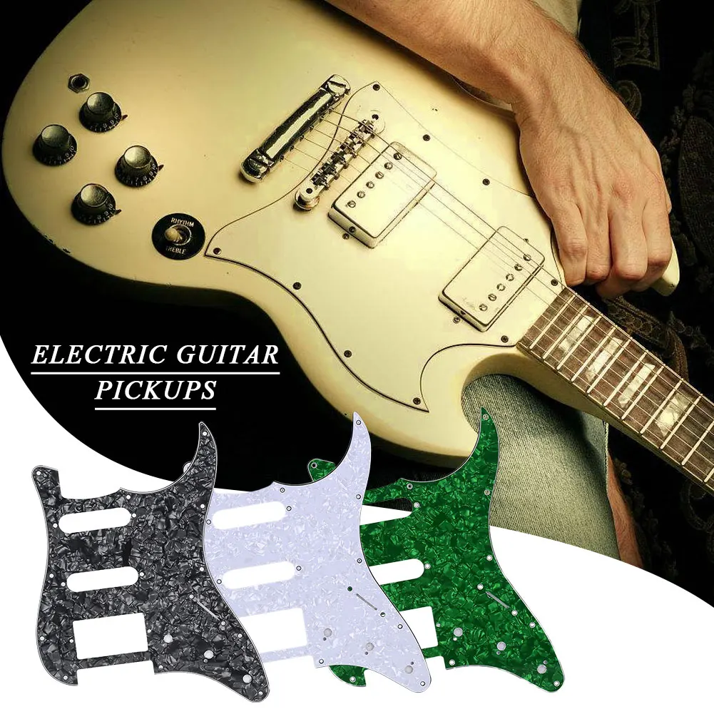 Pickguard Entertainment Replacement Musical Instrument Accessories Electric Guitar Scratch Plate Practical Durable PC for ST