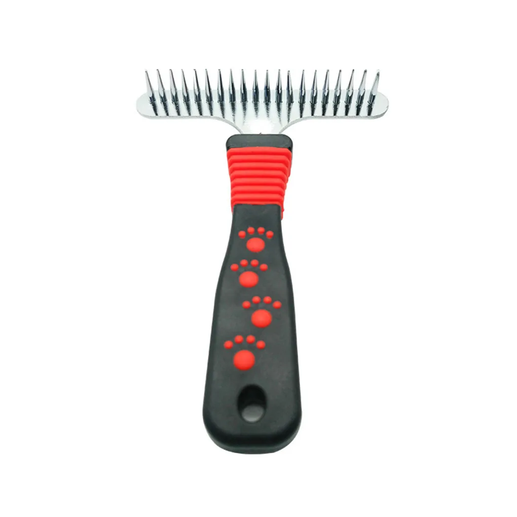 Pet узел для чистки кукурузы грабли уход Shedding нержавеющая сталь гребень грабли инструмент для ухода за домашними животными