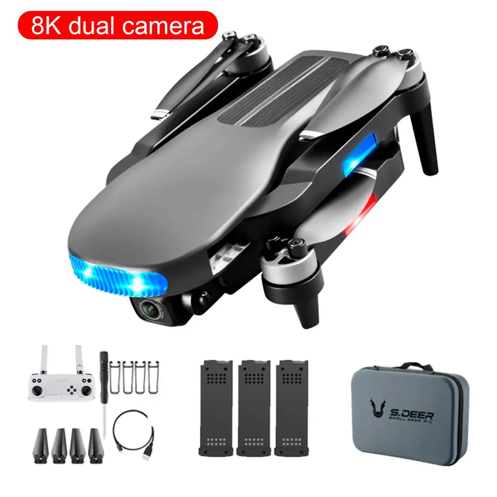 DEER3 MAX Rc Drone 8k HD Wide Angle Camera WiFi fpv Drone Dual Camera Quadcopter Real-time transmission Helicopter Optical Flow remote control helicopter