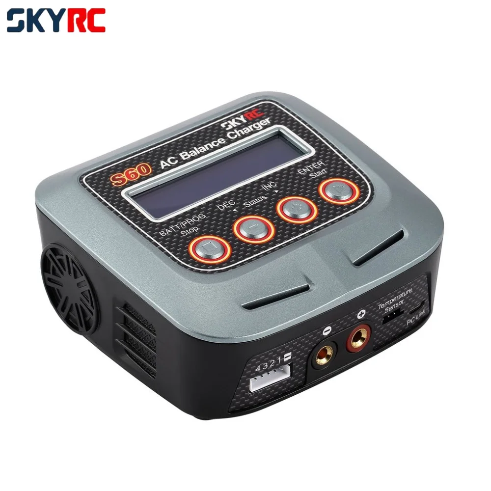 1 шт. высокое качество SKYRC S60 100-240 В AC баланс зарядное устройство/Dis зарядное устройство для 2-4S литий LiPo LiHV жизнь Lilon NiCd NiMh PB RC Дрон