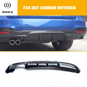 

F34 Carbon Fiber Rear Bumper Lip Diffuser Protector for BMW F34 320i GT 328i GT 335i GT with M Package 2012 - 2019