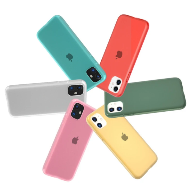 Матовый Прозрачный латексный силиконовый чехол для iphone 11 Pro Max Xr Xs X SE2 + 7 8 Plus 6 6S