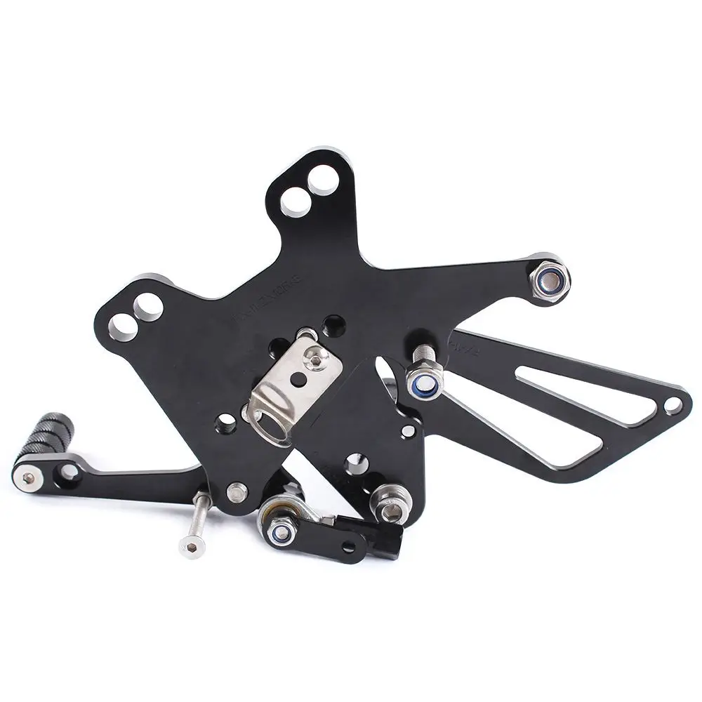 Мотоцикл CNC алюминиевый регулируемый задний Набор подножки для Kawasaki Ninja ZX10R ZX-10R 2011 2012 2013