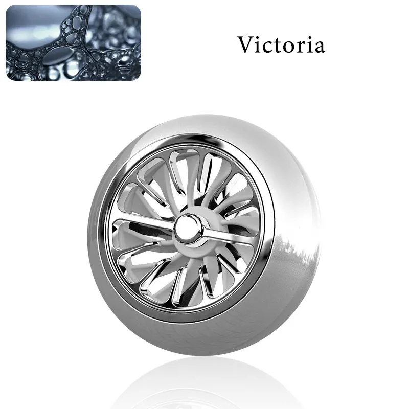 1pc Car Air Freshener Perfume Mini Fan Cute Auto Air Vent Clip Outlet fragrance smell force InteriorAuto Accessory Car-styling - Название цвета: silver