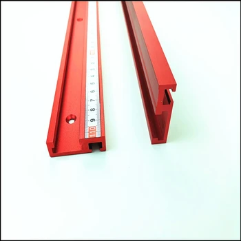 

Over Length 60cm/80cm /100cm 45 Type Standard Red Alloy T-track DIY Woodworking T-slot Miter Track/Slot Jig Fixture Tools