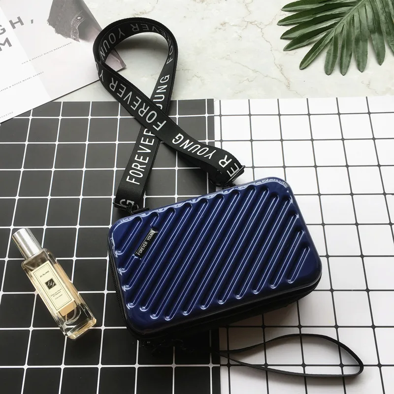 Royal blue Модный маленький роскошный миниатюрный чемодан, Женская мини-сумка в коробке, сумки для рук для женщин, новые сумки в форме чемодана, сумка-клатч известного бренда - Цвет: Royal blue
