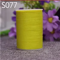 S077 YL045 Круглый витой вощеный полиэстер нить для кожаного ремесла - Color: S077